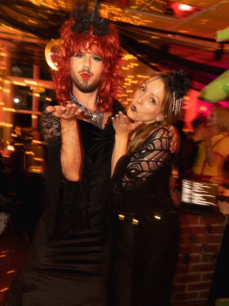 Peggy Backyard throws a kiss to the camera at our SUPER Bingo Halloween Special 2025